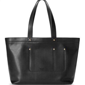 Shinola Detroit Black Leather Tote